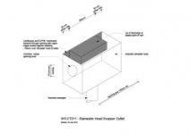 Rainwater Head Scupper Outlet